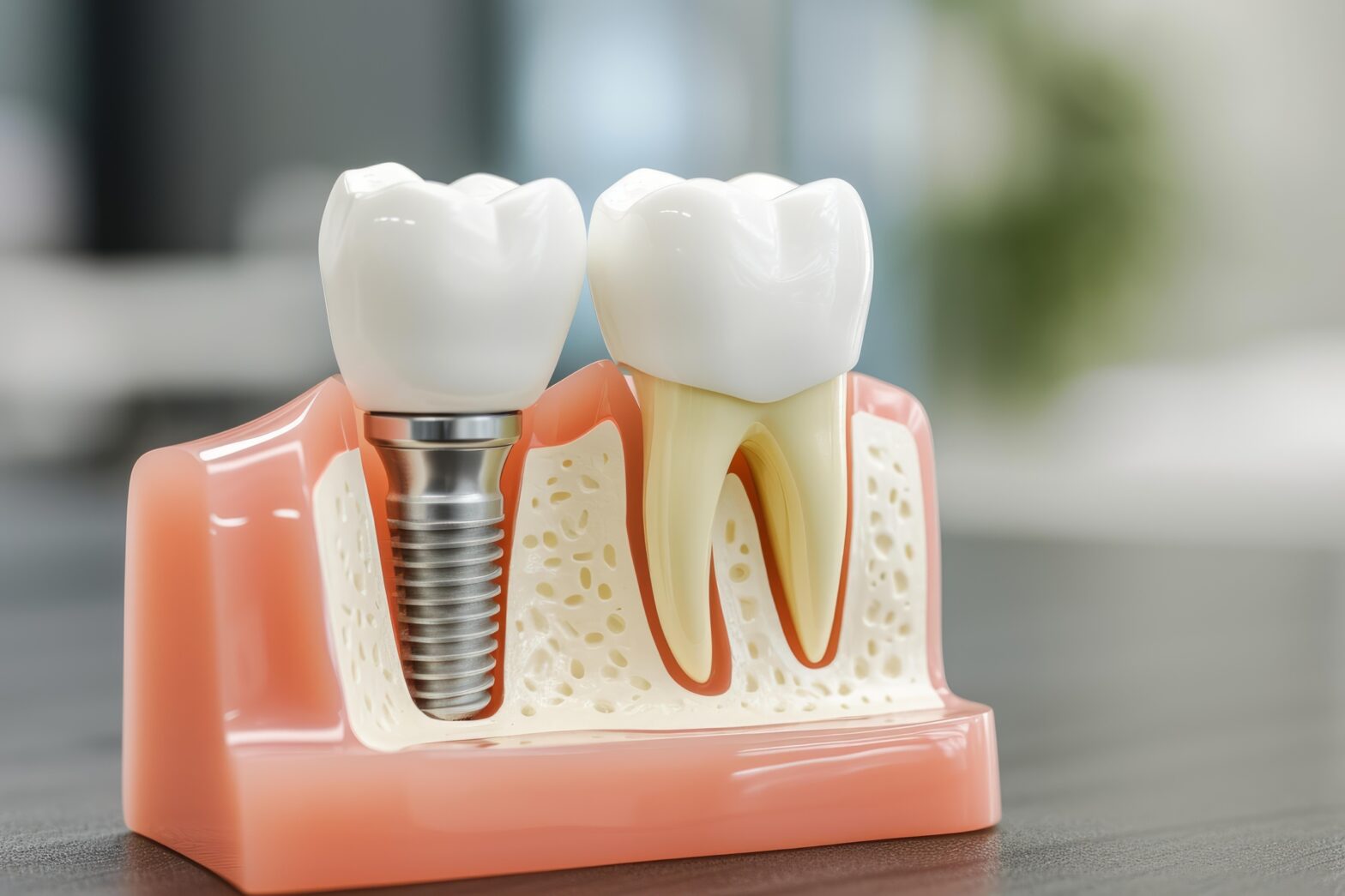 cat costa un implant dentar in Cluj?