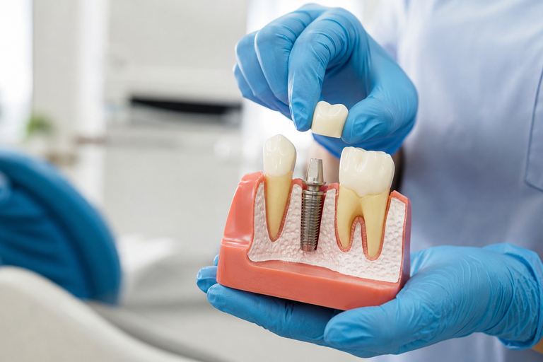 Implant dentar Neodent pentru înlocuirea unui dinte lipsă în Cluj
